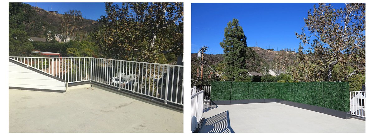 GeraniumStreet's tweet image. Witness the magic: Create #Privacy in an instant with our custom artificial boxwood hedges. Order yours today at geraniumstreet.com!
#DefineSpace #CreatePrivacy #Custom #LA #LosAngeles #Installation