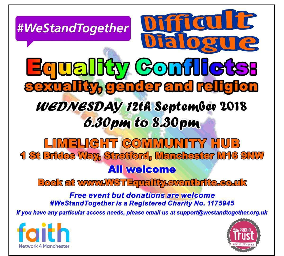 sofia_higgins's tweet photo. Very interesting stuff at "Difficult Dialogue" event with @TheProudTrust and @WeStandTogether  tonight.  Thank you for starting this much needed dialogue. https://t.co/SOsW3lHp9g