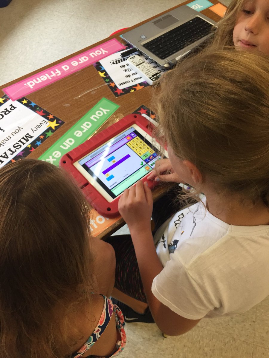 K4 math students using Thinking Blocks to attack the bar method to problem solving! Awesome job Gems! <a href="/CB_Buckingham/">Buckingham Elem.</a> <a href="/CBjlemon/">Jaime Lemon</a>