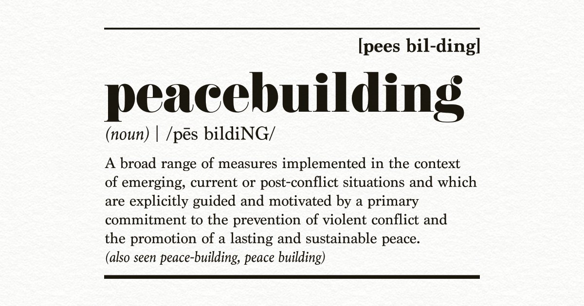 Thank you <a href="/MacDictionary/">Macmillan Dictionary</a> for adding the word #peacebuilding into your dictionary.