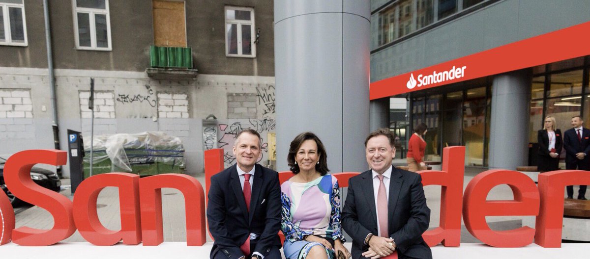 Ana Botin Pa Twitter I M In Warsaw Celebrating The Rebranding Of Santander Polska With Their Management Team There Are 1 In Total And 50 Are Women A Meritocracy As These Are