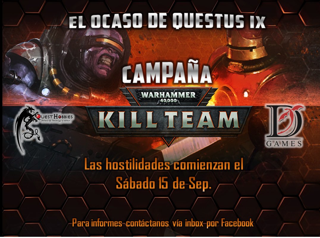 Quest_Hobbies's tweet photo. Ya estás listo para nuestra #CampañaKillTeam #QuestusIX #killteam #GamesWorkshop #Warhammer40k https://t.co/afjD3f64FB