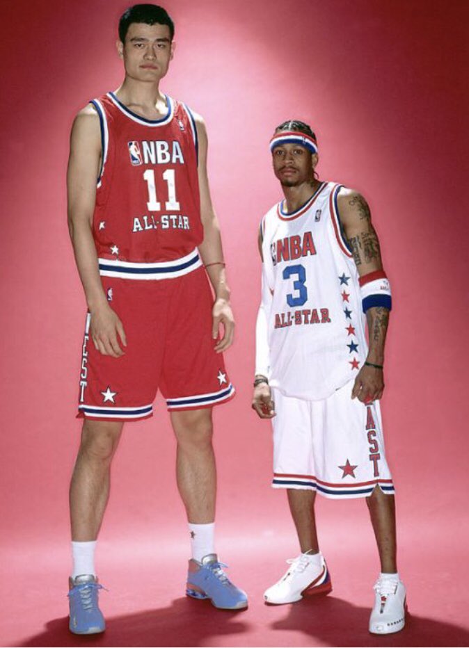 Happy birthday to Yao Ming. Here are some of his most iconic photos of him with NBA pg s 