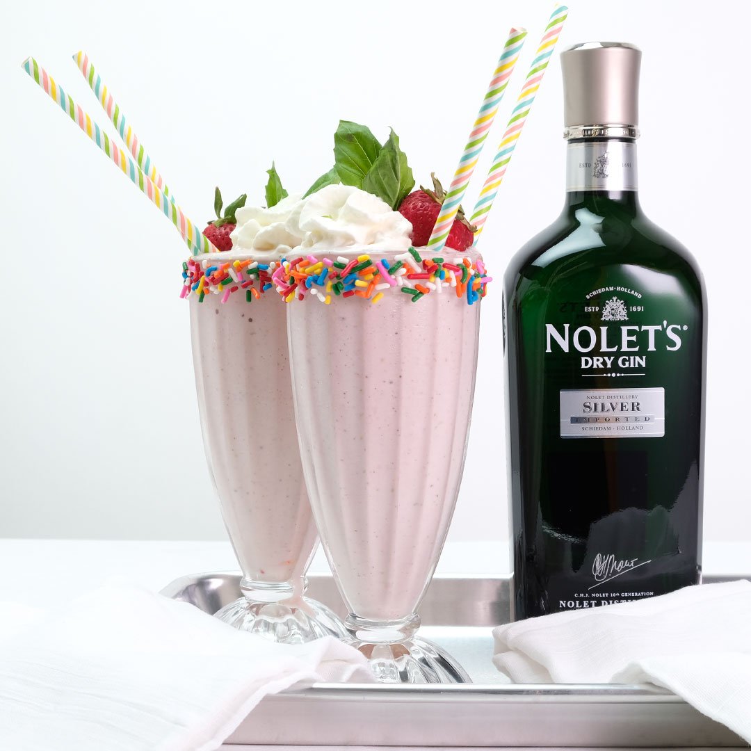 Why not celebrate National Milkshake Day with this adult milkshake, NOLET’S Strawberry Milkshake made with Nolet’s #gin <a href="/NOLETSgins/">NOLET'S Finest Gins</a>