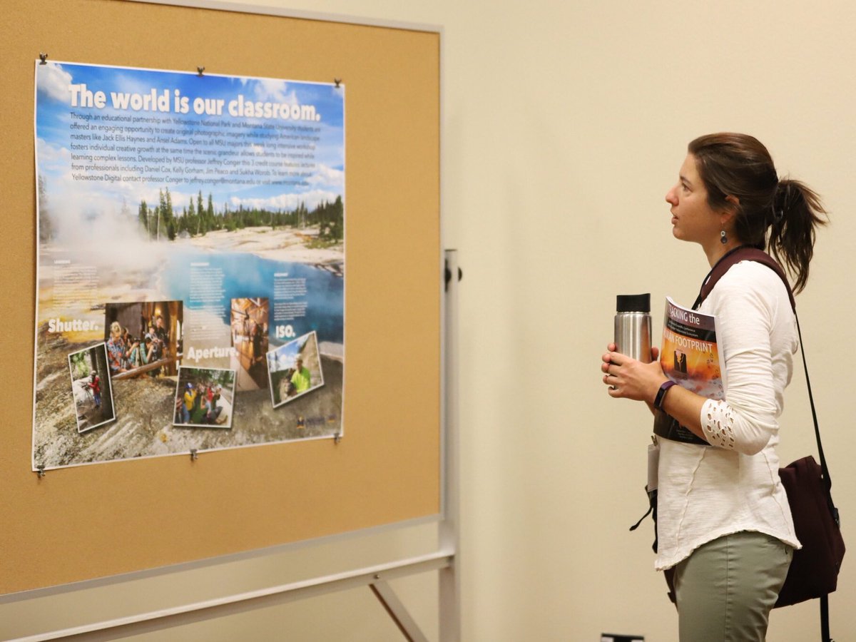 GYEConference's tweet photo. With over 35 posters with topics ranging from fly fishing to native vegetation restoration, there is something for everyone at the #gyeconference. https://t.co/v93yrnycmH