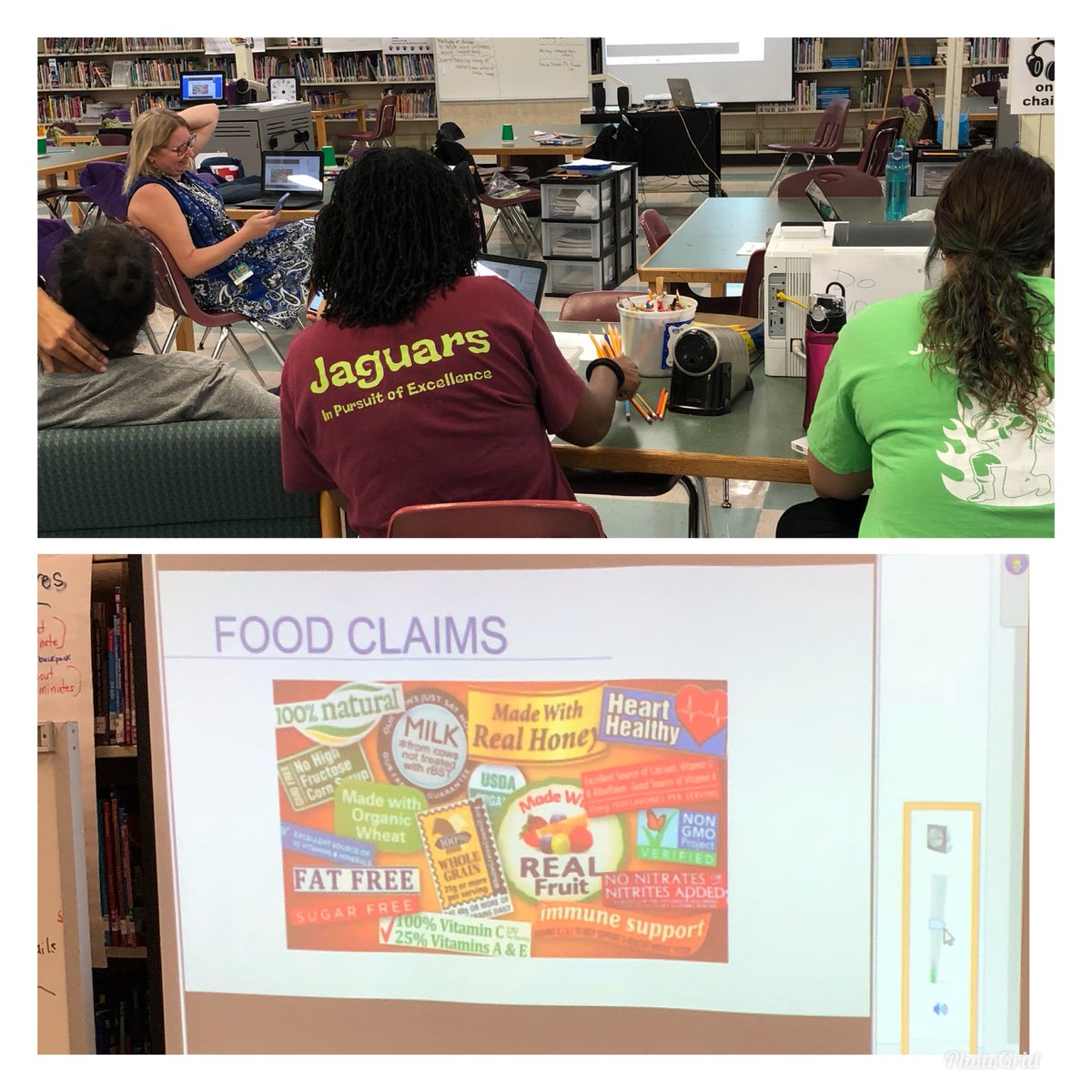 CynthiaThro's tweet photo. Oak Grove Teachers getting together to watch nutrition webinars @HCPSEmployeeBen https://t.co/rlSd2IoCgE