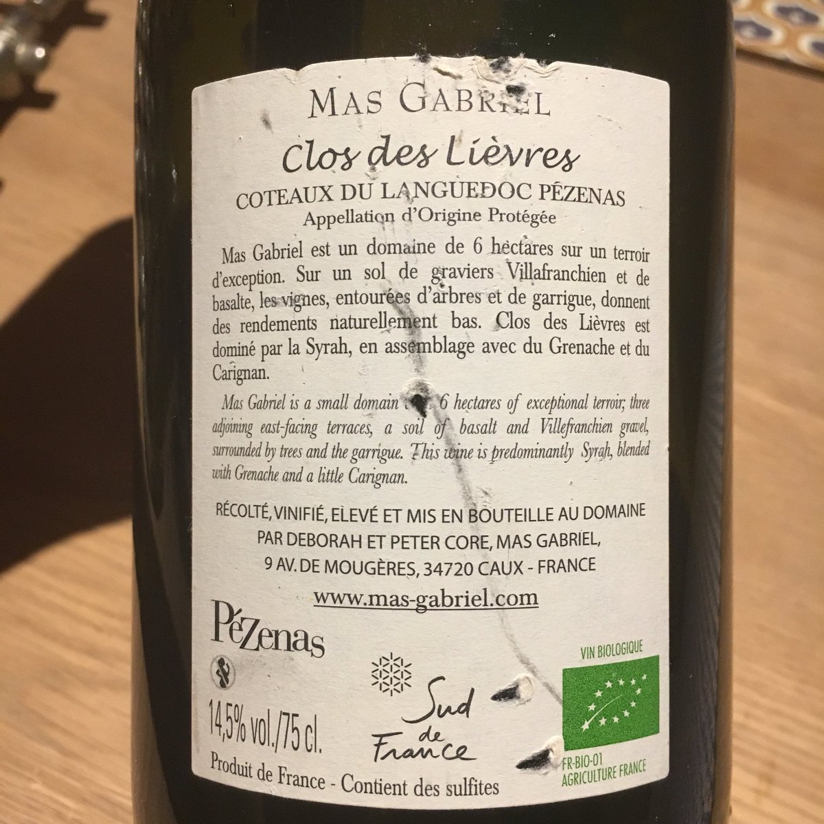 GeoffAdam's tweet photo. We all need #protein sometimes... protein with some #fruits en #vegetables. #masgabriel #closdeslievres 2012 #hometasting #hollidaymood #keepitsimple #somm #winelover #neverknowenough #tasting https://t.co/oyPk9gMChG
