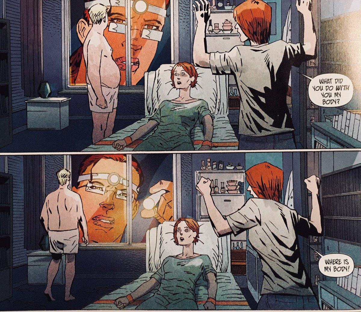 waltspeaks's tweet photo. Wow, what a furious Charlie-Kaufman-style showdown! Great that #comeintome is back. Can't wait for the finale next month. #NCBD https://t.co/zor1LZuz31
