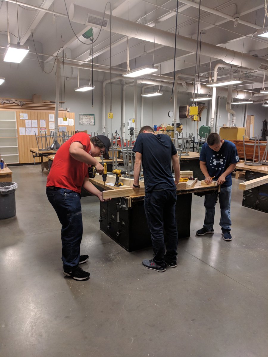 chsbest's tweet image. Game floor construction underway #kansasbest #CurrentEvents2018 #CurrentEventsBESTrobotics #thrivein375