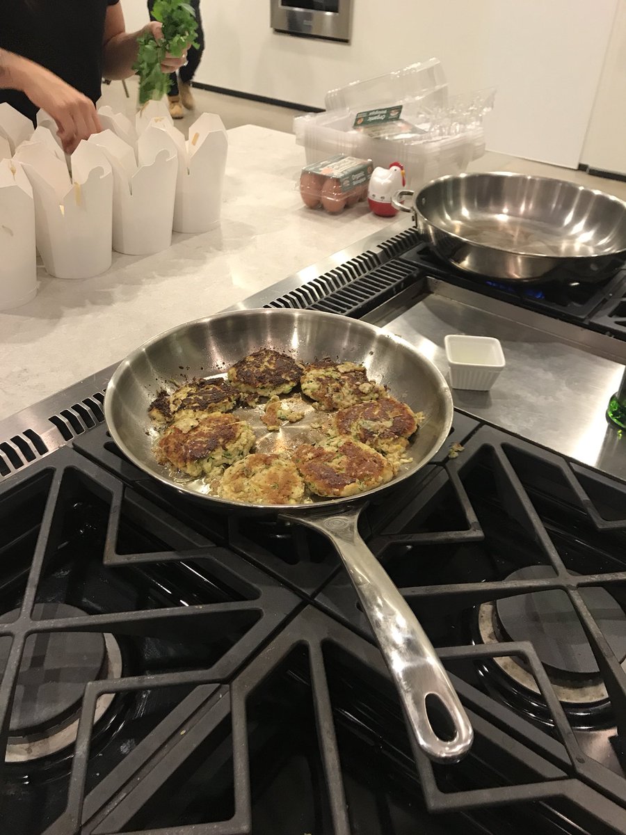 Zucchini Ricotta Fritters are looking amazing! Well done, @trend_toronto <a href="/wakeupeatthis/">Cindy Leung</a>. 👌🏻🙌🏻 #ConestogaFarms #MonogramLifestyle