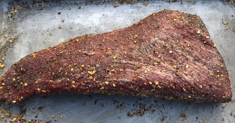 JRHisaw's tweet photo. More deliciousness from @jesspryles and #hardcorecarnivore Tried the smoked tri tip recipe with a few added red pepper flakes for heat. Hickory wood was a good call for today! No after pics. It was consumed quickly. #cookwithfire @BestBarbecue https://t.co/r8QPIpllGS