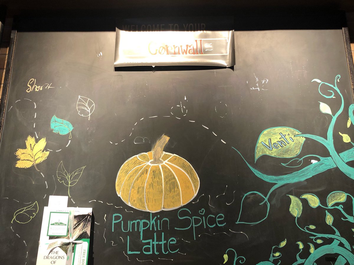bookfairiessask's tweet photo. Are you craving for a pumpkin spice latte this chilly evening? Hurry down to Starbucks in downtown Regina. A signed copy of Canadian author, Lorna J. Carleton’s The Dragons of Nibiru hidden somewhere in the coffee shop. #ibelieveinbookfairies #TheDragonsOfNibiru #dragonsofnibiru https://t.co/8dP5Pr4zG4
