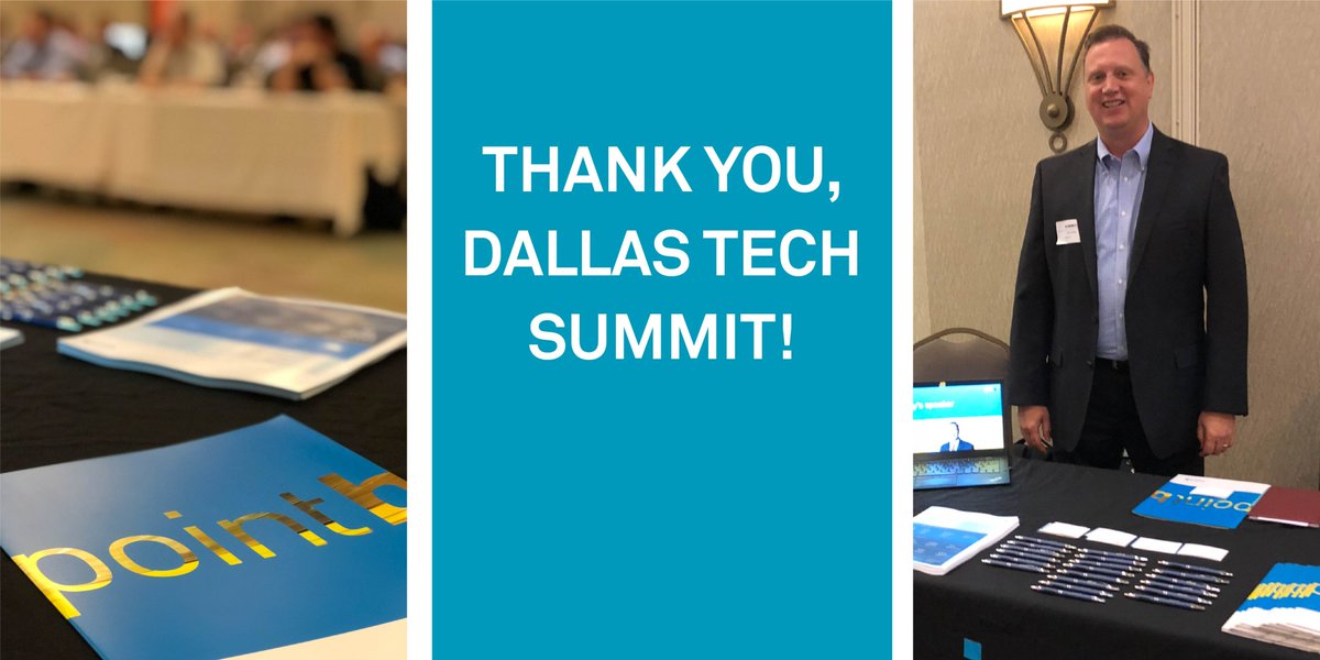 PointB's tweet photo. Point B's Rob Kelley led an engaging discussion with #IT leaders at last week's Dallas Tech Summit. Rob shared insights on IT Speed to Delivery and how to gain #velocity in product #innovation and delivery. Watch Rob's recent #webinar to learn more: https://t.co/kIufaJRNG8. https://t.co/eu3P5M8rAL
