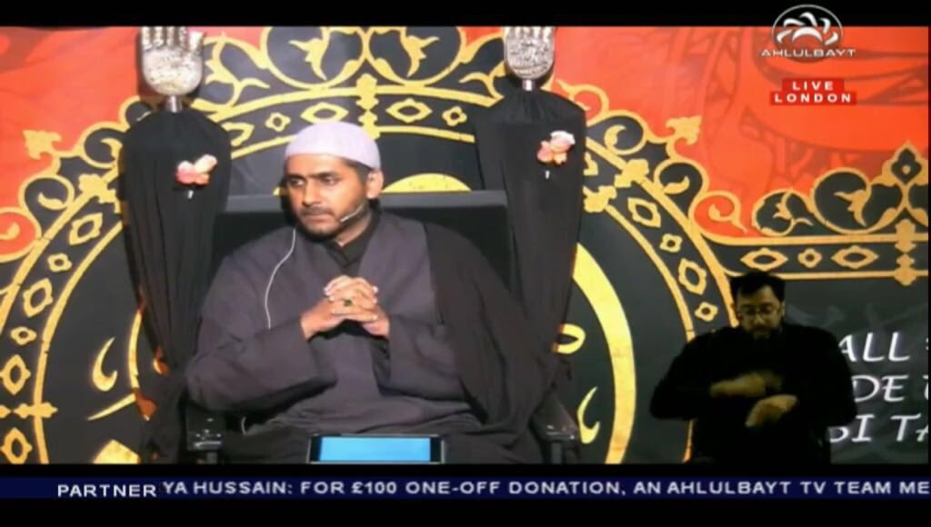 AhlulbaytTV's tweet photo. Our daily lecture at 21:00 from @hujjatelc with Sheikh Murtaza Batchoo has sign language for those with special needs. Don’t forget to tune in! https://t.co/KcjvaUyRYE