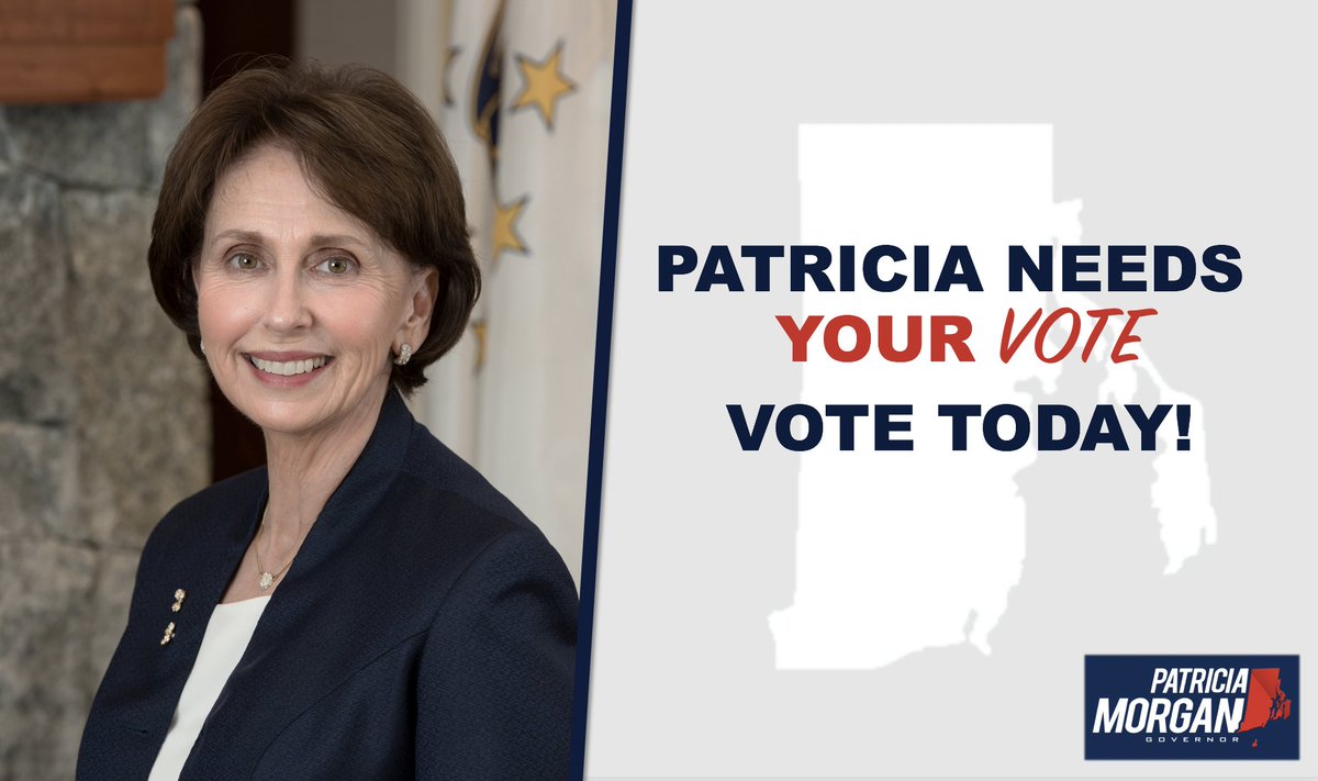 PatriciaforRI's tweet photo. Vote for someone who will always stood up for you.   
Vote Patricia Morgan TODAY. https://t.co/QTMBi7y3OA