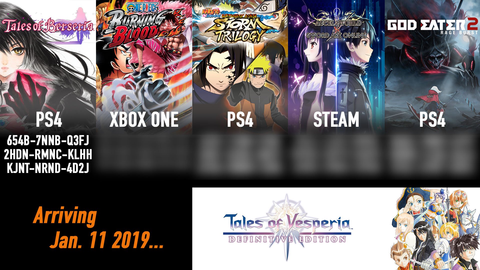 Bandai Namco Us It S Nationalvideogamesday Have Some Fun On Us We Re Giving Out Codes Today Starting With Ps4 Codes Us Only For Tales Of Berseria If You Enjoy The Tales