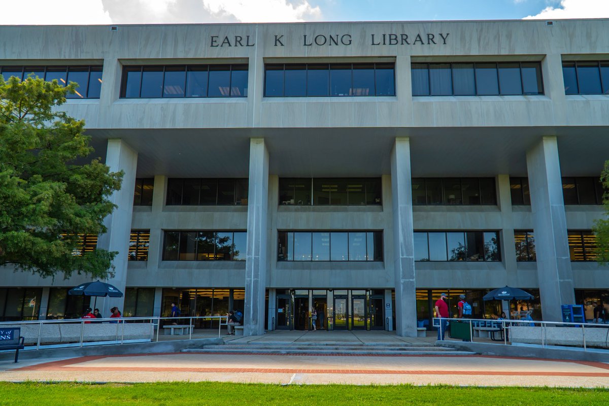 The Earl K. Long Library building