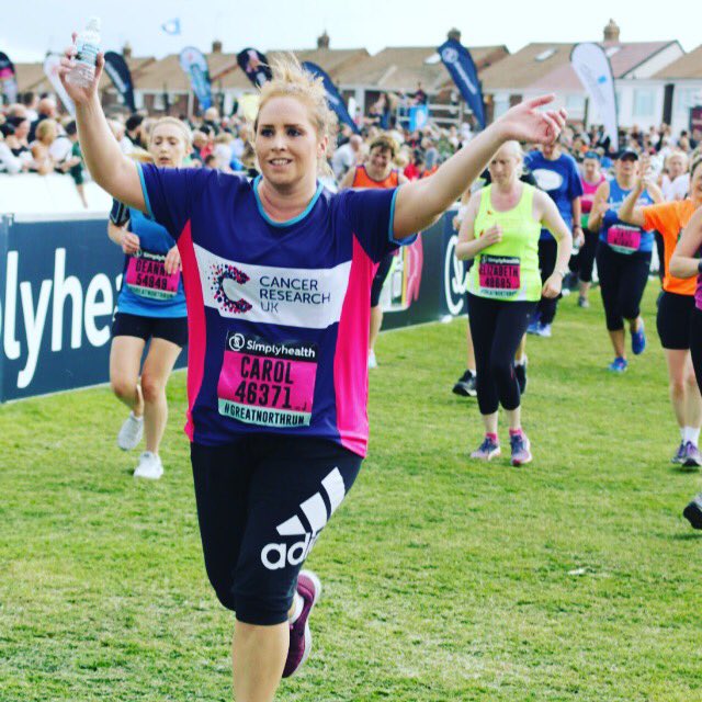 carolpea86's tweet photo. Great day completing the GNR on sunday raising money for @CR_UK #finishline #gnr2018 https://t.co/6OfiI5ggY0