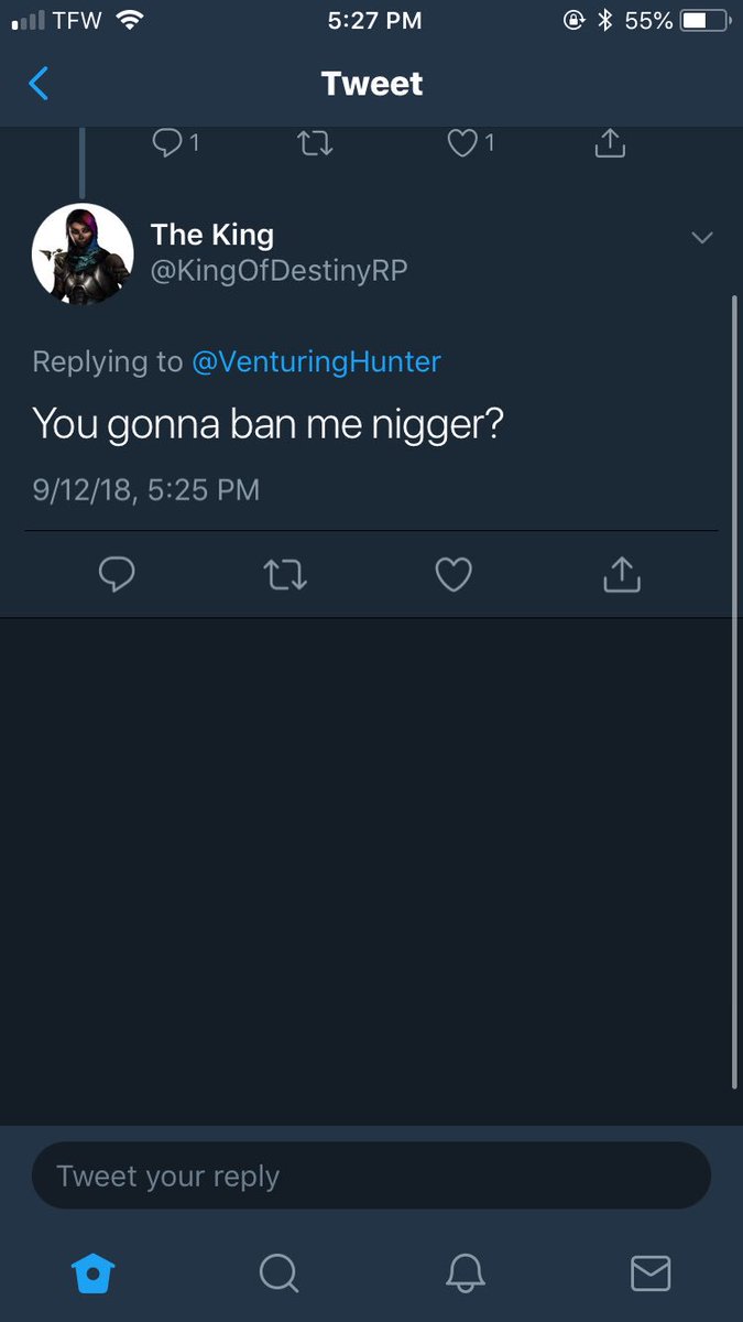 WishfulThreats's tweet image. Can y’all in the RP world help report @KingOfDestinyRP ? They’ve been bothering my friend for a while, stealing their writer tag, and they’re generally a horrible person.