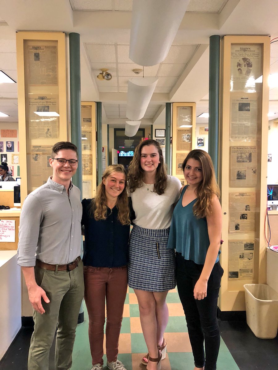 ELaserDavies's tweet photo. LOOK AT THIS TEAM!! Follow @dylan_p_clark @s_peppered @colleen_cronin @CeliaHack for live coverage of the gubernatorial primary #PrimaryDayRI cc. @the_herald https://t.co/kJzz15bGRZ