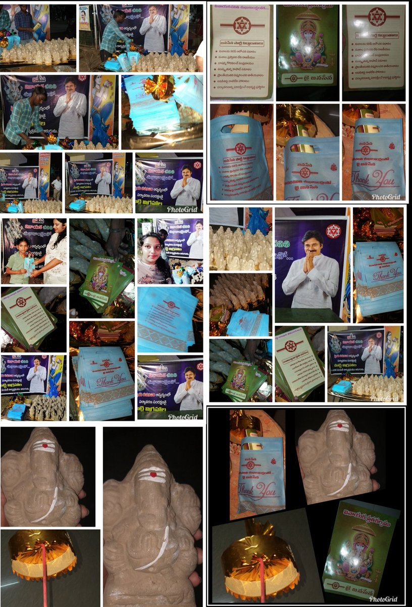 priya111poly's tweet photo. I have distributed clay ganeshas with janasena printed #vinayaka_Chavithi books nd bags...this is a small step towards environmental conservation
#Happy_eco_friendly_Ganesh_chathurdhi
Jai Janasena ๐๐
Happy_vinayaka_chavithi @PawanKalyan sir https://t.co/dswAEl0zZy