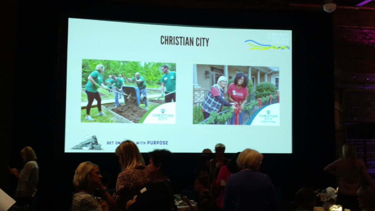 ChristianCity_'s tweet photo. Christian City was happy to be a silver sponsor of @CVCofAtlanta #CVCImpactPurpose Awards Luncheon today. Congratulations to award winners @Turner, @KTS_Law, @GasSouth, @CobbEMC, @LexisNexis and @PurchasingPower. Thank you for hosting @CherylPreheim @11AliveNews. https://t.co/new4J4UqFe