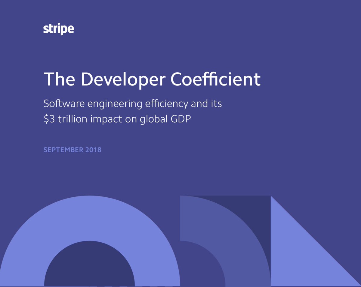 Cover of "Stripe: The Developer Coefficient" report