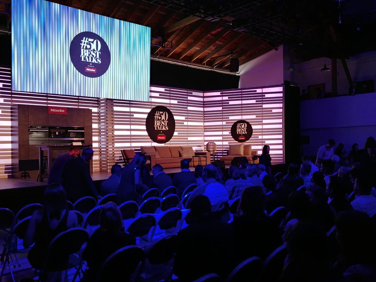 grgrgarn's tweet photo. The excitement is increasing! Only a few minutes until #50BestTalks start. #Mielex50Best #Miele https://t.co/NvB1Gj7pmC