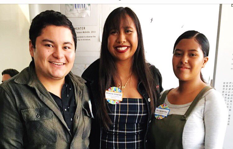 SFUSD_Science's tweet photo. @SFUSD @GreenALHS seniors organizing with EJ activist @ucsc senior Maxine Jimenez at SF’s Global Action Climate Summit. Next generation of climate activists are hard at work NOW! #SFUSDscience #WeAreSFUSD #elevateclimateed #GCAS2018 @GCAS2018 https://t.co/ptLP6fQvvn