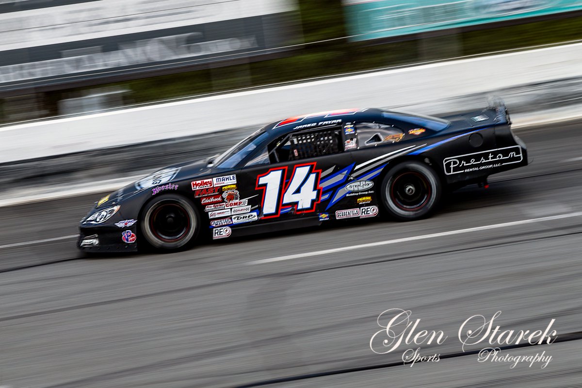 GlenSPhoto's tweet photo. .@JaredFryar14 during practice for the @CARSTour #PuryearTankLines300 SLM at @OCS_Track https://t.co/4N2CYEOQYY