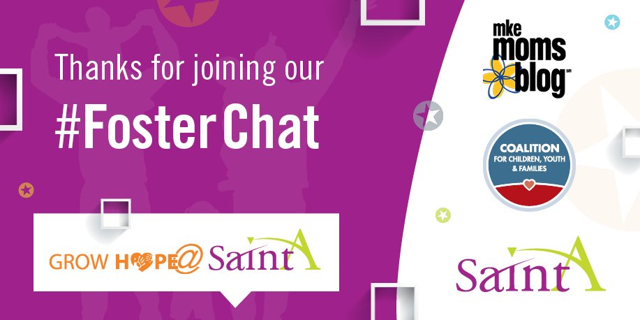 WellpointCare's tweet photo. Thank you for attending today's #FosterChat and discussing foster care transitions!
A special thank you to today's guest hosts from @MKEMomsBlog and our returning partners, the @CoalitionforCYF! https://t.co/Tp0LUBjGWL