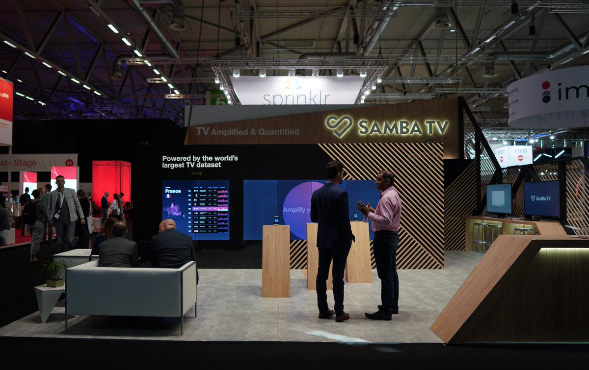 sambaintel's tweet photo. Looking for ways to amplify your digital media campaigns powered by the world’s largest TV data set? Swing by the Samba TV booth at #dmexco and learn more. Find us in Hall 6.1 / E68. #tvdata https://t.co/3iWT1Gr9lb