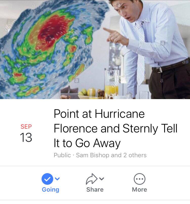 9GAG's tweet photo. you shall not pass
#HurricaneFlorence https://t.co/6OQ5L2ERxm