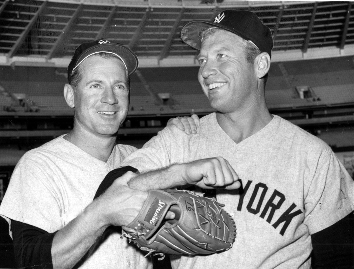 Baseball In Pics on Twitter Whitey Ford and Mickey Mantle 1958