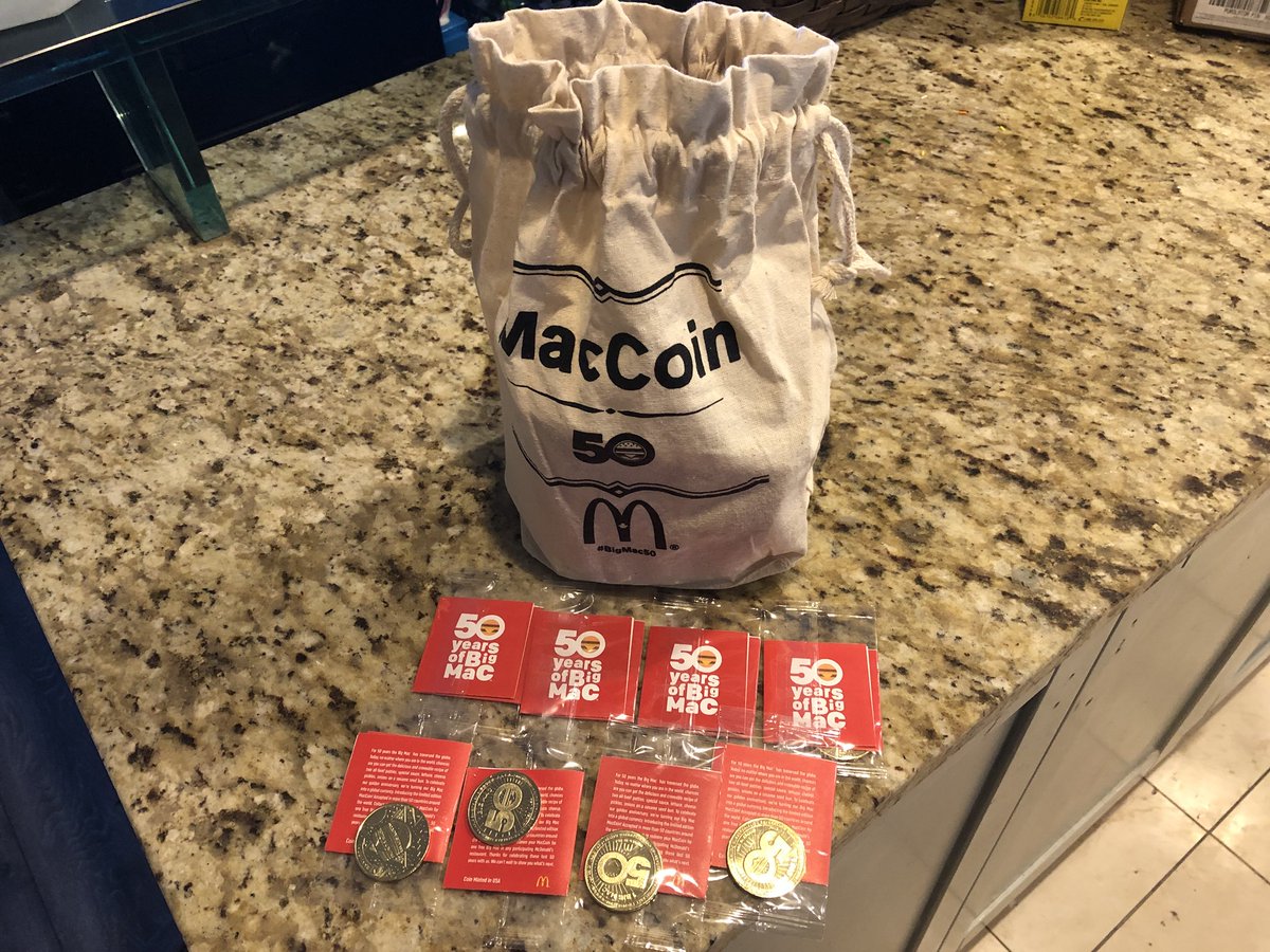 4Scarrs_Gaming's tweet image. Look what showed up in the mail today!!!  Celebrating 50 years of Big Mac with @McDonaldsCanada 50 coins!! #MacCoin #BigMac50