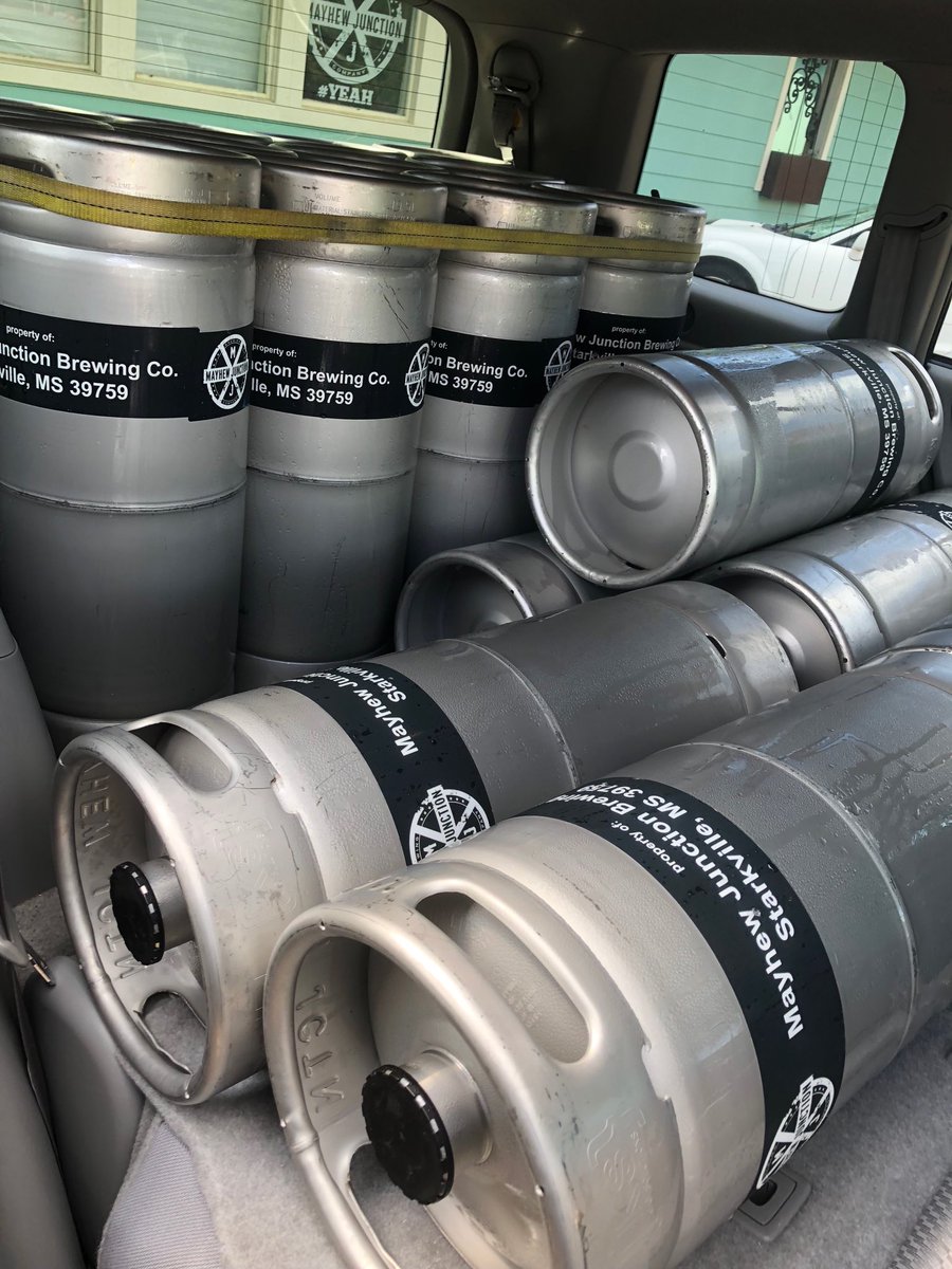 MayhewJunction's tweet image. Just another typical day at the brewery. #NanoBreweryLife #HaulingBeer #DrinkMS