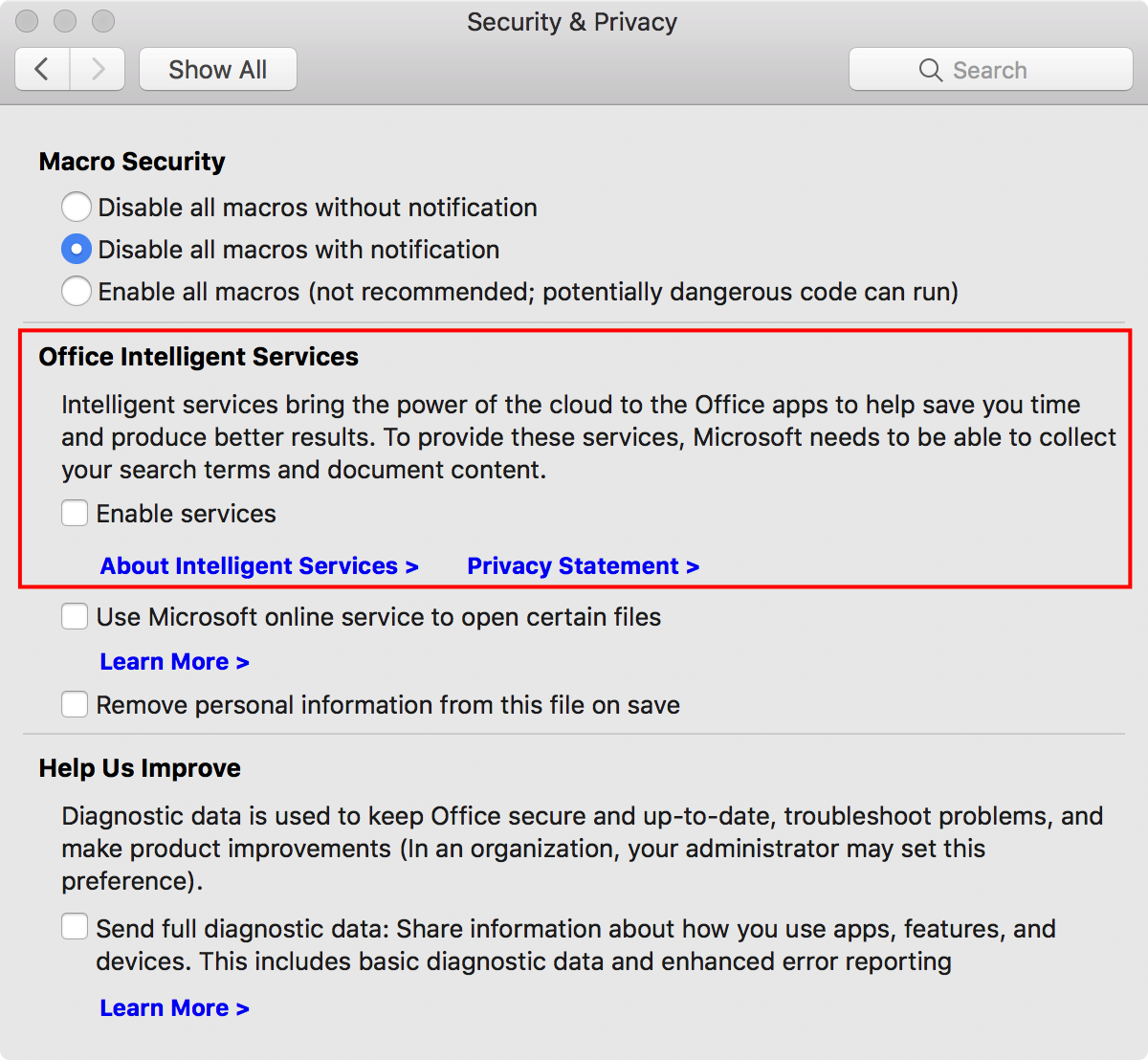 Microsoft Office Intelligent Services Microsoft Office Intelligent Services