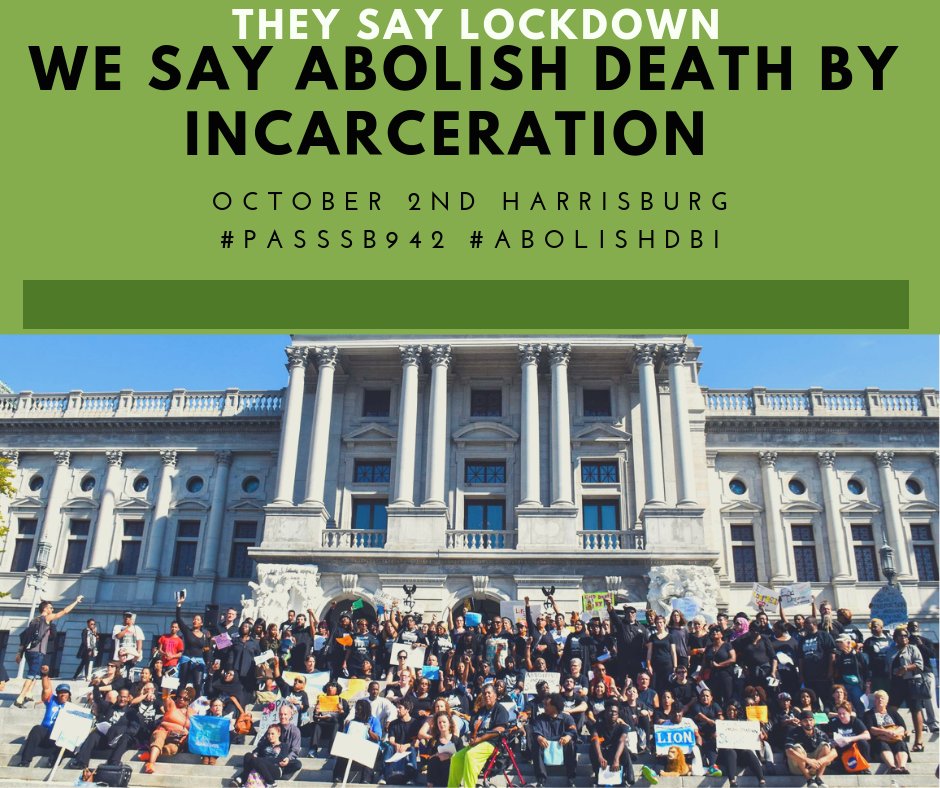 Harrisburg or Bust! C'mon Pittsburgh - Sign up to attend the People's Senate Vote on October 2nd. Jump in the Van! #enddeathbyincarceration mailchi.mp/6305d1484b68/h…