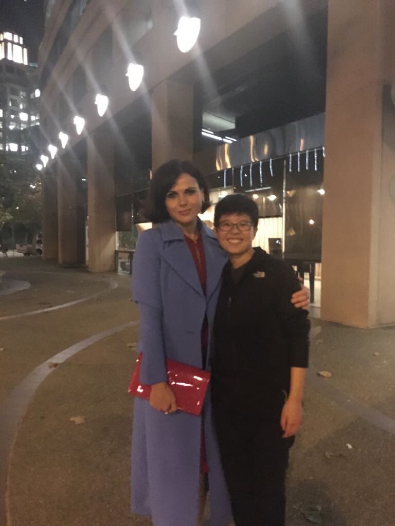 littleoldter's tweet photo. You guys, imagine Fred the bitch.
Lana looked like 10-course meal today, he threw it in the trash bin and must be really regretting it.
#LanaParrilla #GCAS2018 #Flana https://t.co/9fQvgjOAL5
