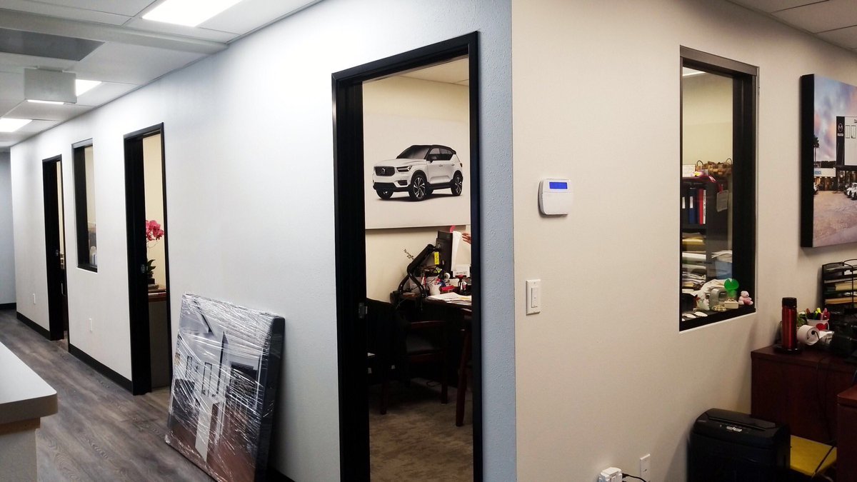 LASoundPanels's tweet photo. Here are some more really cool custom printed panels we built and installed for this car dealership.
#acoustic #sound #treatment #panels #absorption #mazda #volvo #office #room #music #production https://t.co/rZzKeL2Rnc