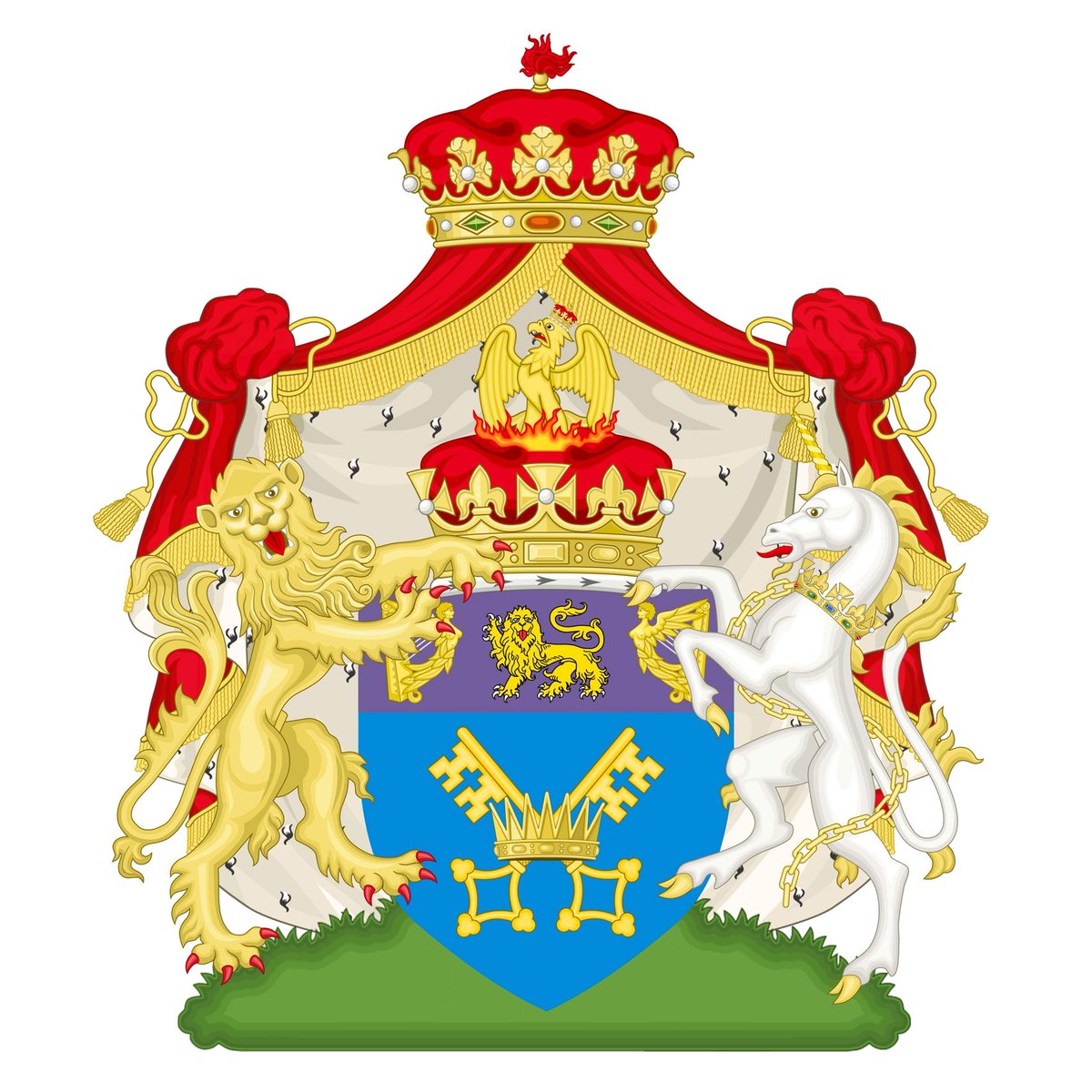 caerhold's tweet image. The Crests of our beloved leaders; King Conrad I and the Princess Royal Elizabeth 

#Royal #Micronation #microcon2019 #Politics #Regal #SmallNation #FateChoseUs
