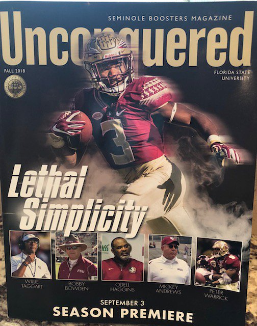 RealCharlieWard's tweet photo. Look who's in the fall edition of Unconquered! I'm honored to be featured in the @SeminoleBooster magazine, and am excited to be back in Tallahassee serving as an ambassador for @floridastate! Check it out: https://t.co/511FLoAo47
#TheAthlete #CharlieWard #EmbraceTheProcess https://t.co/VcPSasVlOD