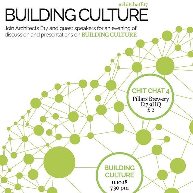 architectsE17's tweet image. It’s #chitchat time again!  Our fourth pecha kucha evening takes place in October at @pillarsbrewery.  We’ve got some fascinating speakers coming to talk  on the theme of ‘building culture’. Please come join us.  Only £2 on the door. ift.tt/2x69v8a