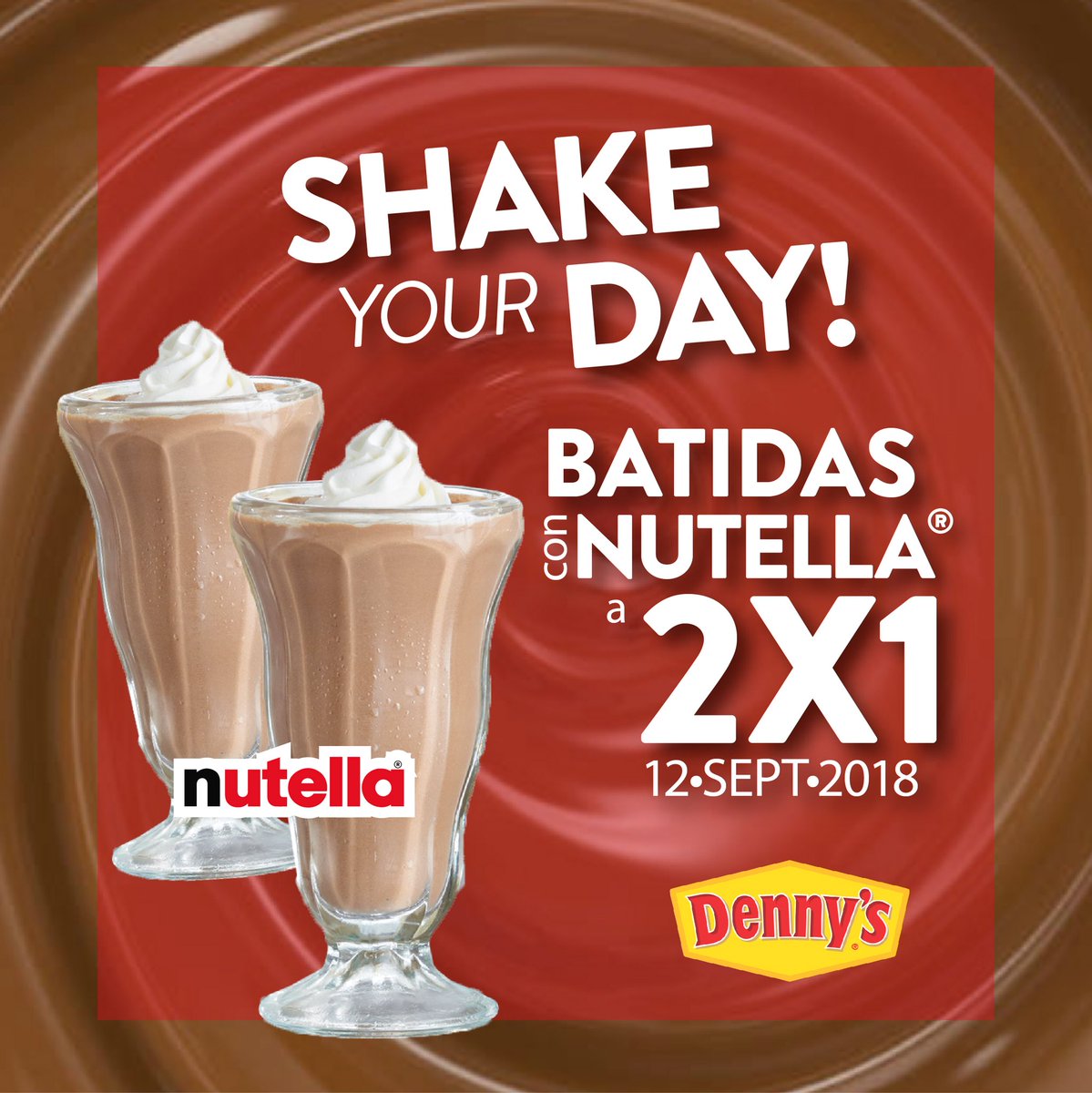 DennysPR's tweet photo. #NationalChocolateMilkshakeDay hoy en @DennysPR están de #happyhour las #batidas con #Nutella #tictoc es hasta las 12! https://t.co/ec6TpM7O95
