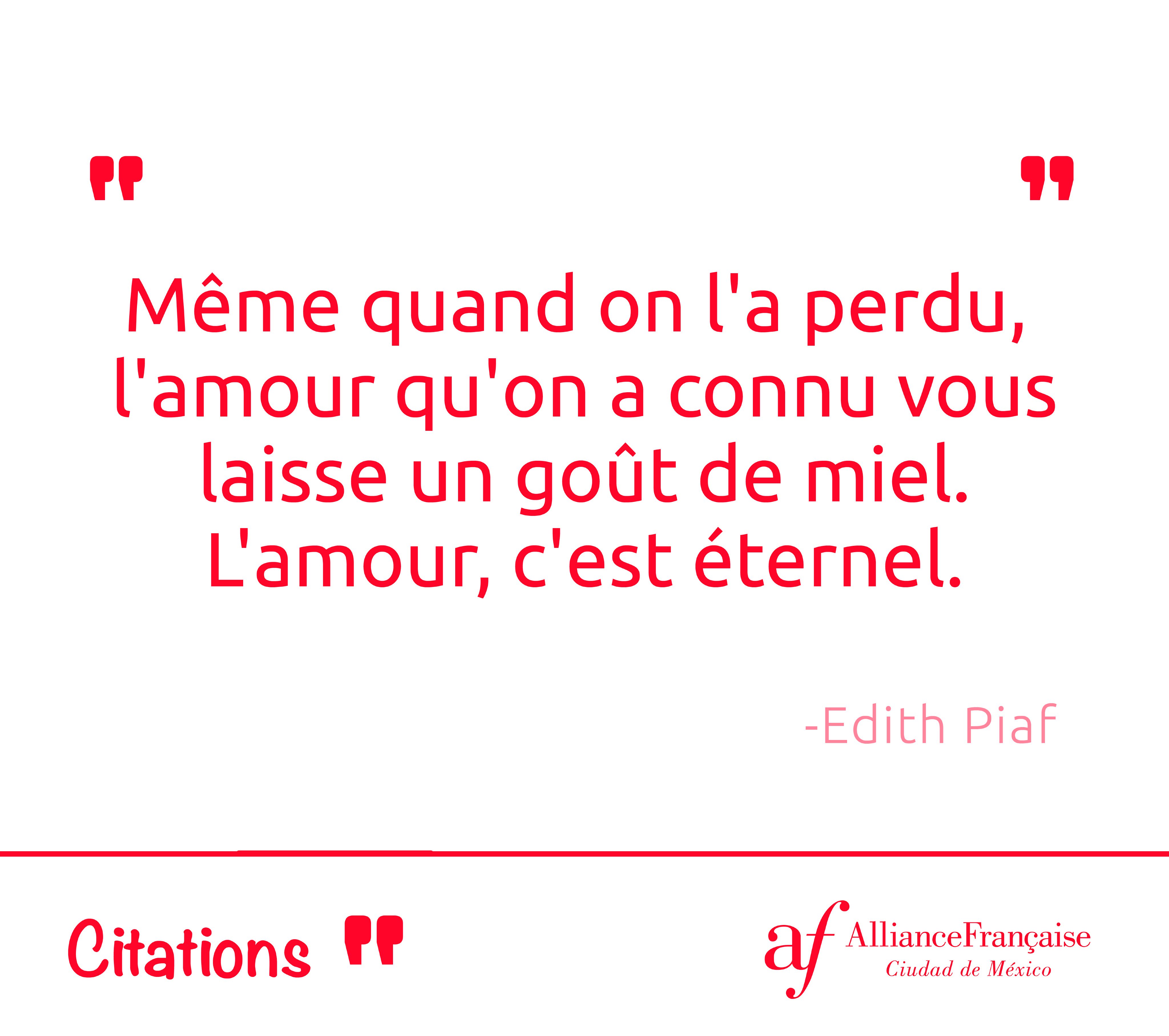 Alianza Francesa Cdmx A Twitteren Meme Quand On L A Perdu L Amour Qu On A Connu Vous Laisse Un Gout De Miel L Amour C Est Eternel Edith Piaf Afmx Citations T Co X6icig0iur