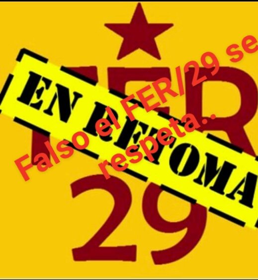 FER29N's tweet photo. 🗣Urgente.. circula en las redes la cuenta del FER/29 que fue suspendida. Nosotrxs  queremos aclarar que nuestras cuentas oficiales de esta Gloriosa Organizacion  son: @FER29N,  @FuarOficial, @05MEIC y @AzueroFera miembros de @frenadeso 👇eso es traición. https://t.co/qXV8jJKVfW https://t.co/6NtTO8Tjov