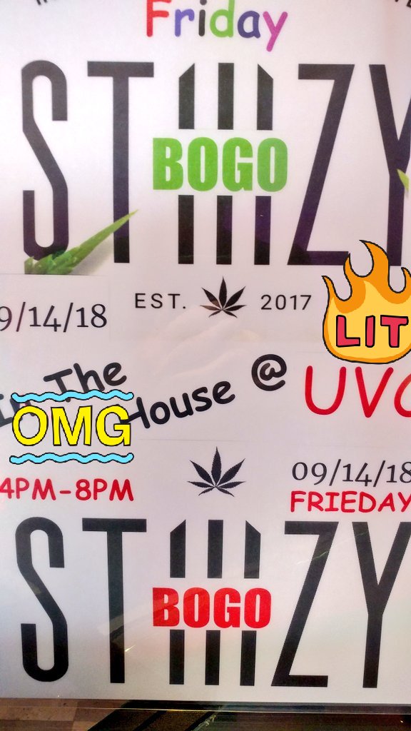 UVCWellness's tweet image. UVC WELLNESS CENTER
**OPEN 8a to 10p DAILY**

ATTENTION:  All Of You
Who Enjoy Vaping, This 
Friday STIIIZY VAPE CO.
Will Be At UVC From 4p
To 8p Doing A BOGO.  
#cannabis
#dtla
**Save The Date. Friday 
09/14/18**

221 W. 4th St.
L.A. 90013