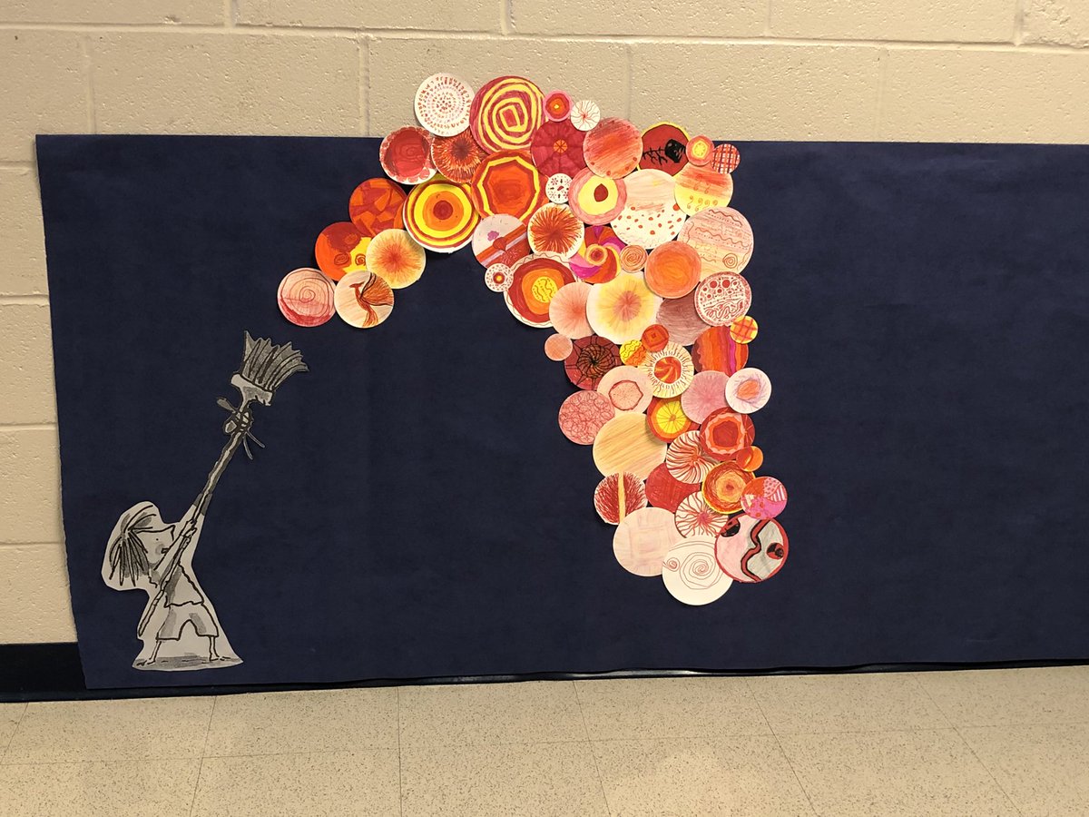 Starting to put up our dots for International Dot Day! <a href="/FreedomHillES/">Freedom Hill ES</a> teachers, join us as we “make our mark”! (Check Staff News) #InternationalDotDay