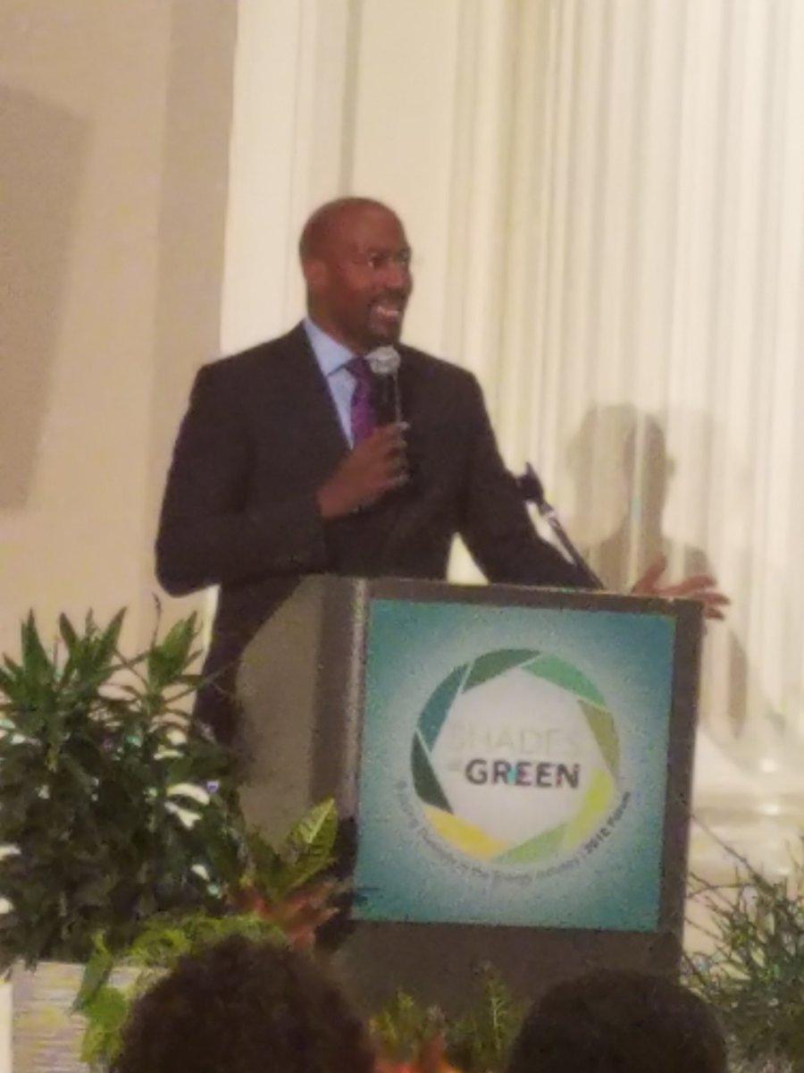 <a href="/VanJones68/">Van Jones</a> talking about energy #SOGF2018 <a href="/shadesforum_/">Shades of Green Forum</a>  closing out the first day.