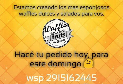 FrutsWaffles's tweet photo. Estamos creando los mas esponjosos y ricos #FrutsWaffles dulces y salados para VOS!!
Hace tu pedido HOY para este DOMINGO por wsp 2915162445
WAFFLES dulces o salados $ 80 c/u.
😋Dulce de leche y toppings
😋 Jamón y queso
PROMO LANZAMIENTO
Envío GRATIS radio céntrico de BBlanca. https://t.co/27v1Ck8saL